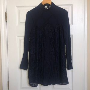 XS Xhilaration long sleeved navy blue dress